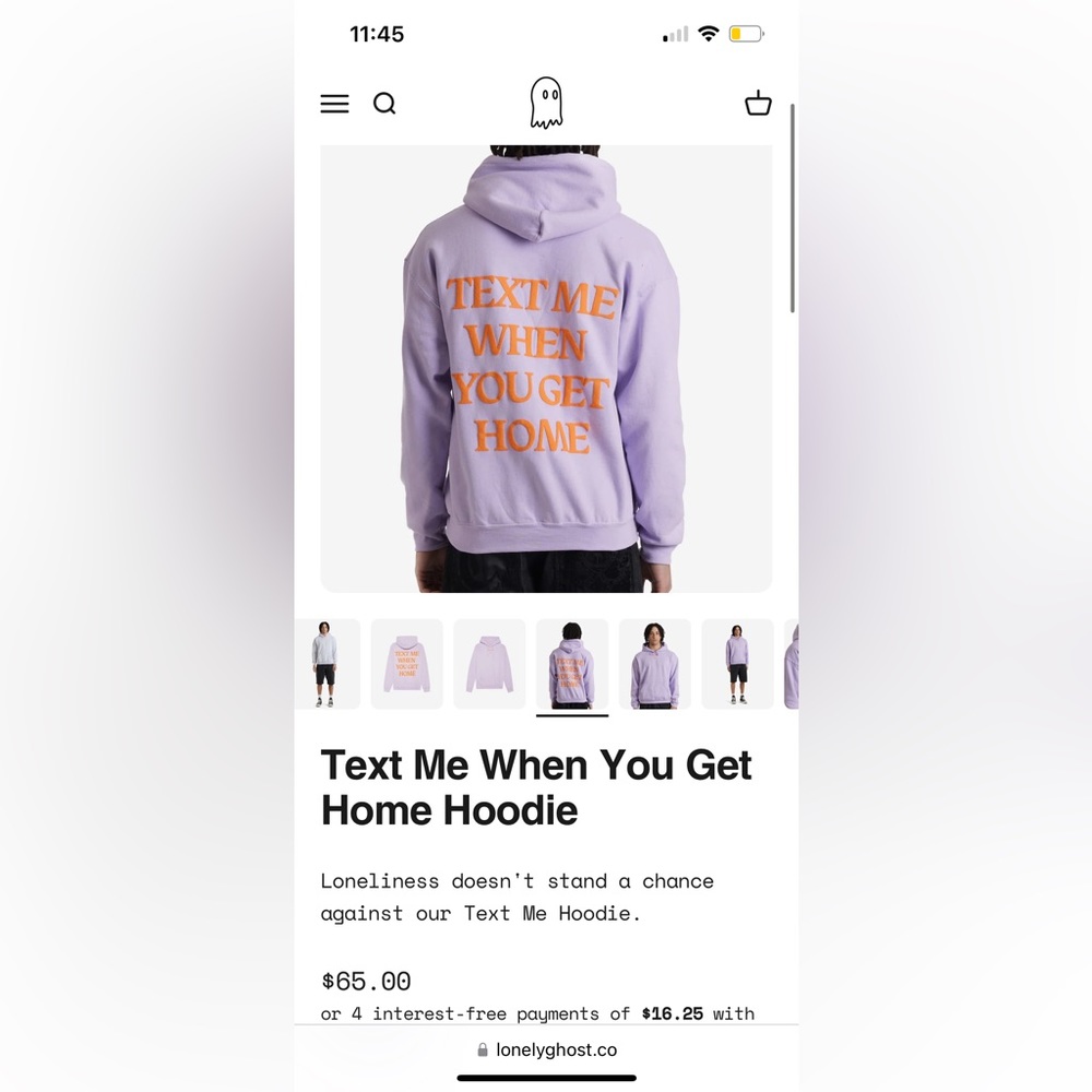 Lonely ghost hoodie